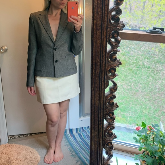 MaxMara Blazer dot striped black cream tailored 8 - Picture 15 of 16